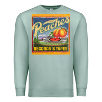 Seafoam peaches records and tapes Premium Sweatshirt - lanVoArt