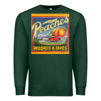Sports Green peaches records and tapes Premium Sweatshirt - lanVoArt