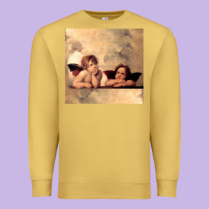 Hot Trend Angels Raphael Cupid Cherubs Art Valentine Angel Premium Sweatshirt Designed By Lanvoart