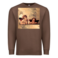 Chestnut Hot Trend Angels Raphael Cupid Cherubs Art Valentine Angel Premium Sweatshirt - lanVoArt