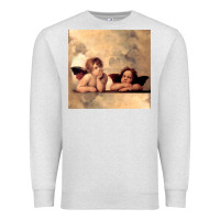 Oatmeal Heather Hot Trend Angels Raphael Cupid Cherubs Art Valentine Angel Premium Sweatshirt - lanVoArt