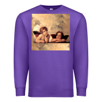 Purple Hot Trend Angels Raphael Cupid Cherubs Art Valentine Angel Premium Sweatshirt - lanVoArt