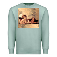 Seafoam Hot Trend Angels Raphael Cupid Cherubs Art Valentine Angel Premium Sweatshirt - lanVoArt