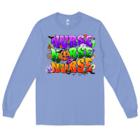 Colony Blue nurse nurse nurse halloween Long Sleeve Tee - CowGirlArtShop
