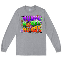 Heather Grey nurse nurse nurse halloween Long Sleeve Tee - CowGirlArtShop