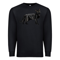Black Bombay Cat Premium Sweatshirt - LillyAllenDesigns