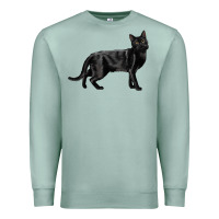 Seafoam Bombay Cat Premium Sweatshirt - LillyAllenDesigns