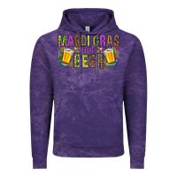 Cloud Purple mardi gras and beer hjf Vintage Hoodie - HowdyJamesFarm