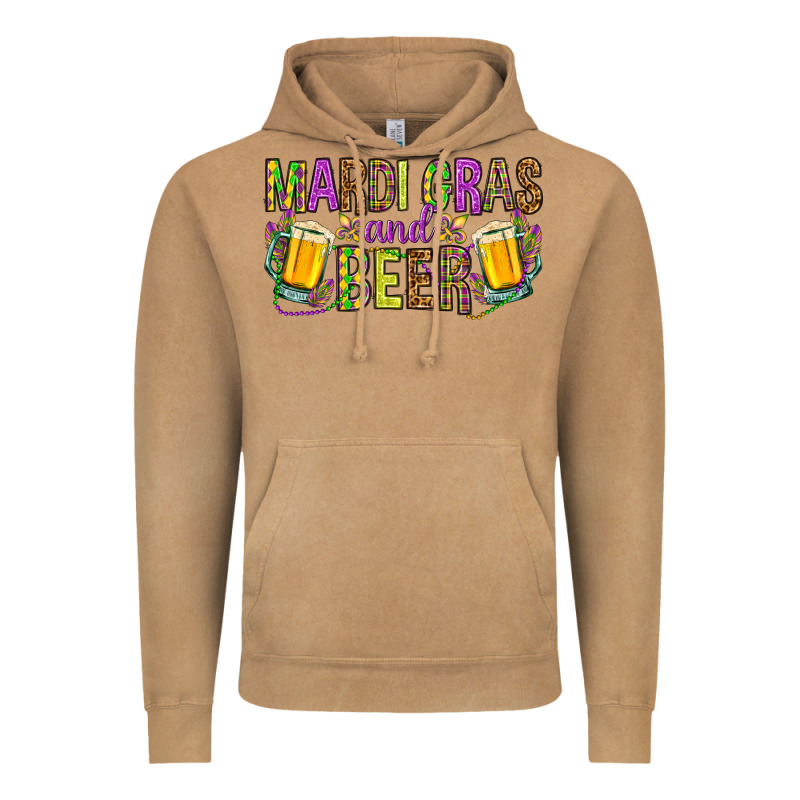 Mardi Gras And Beer Hjf Vintage Hoodie by HowdyJamesFarm | Teevron