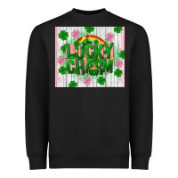 Black lucky charm st patricks day Heavyweight Sweatshirt - FaDigitalArtStudio