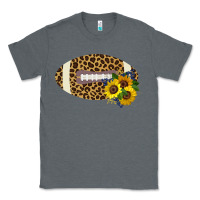Charcoal Heather Leopard Print Footbal Classic Tee - Bettercallsaul