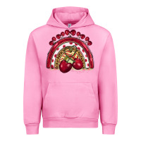 Fuchsia Pink cherry rainbow Urban Hoodie - BarkalooDesign