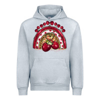 Heather Grey cherry rainbow Urban Hoodie - BarkalooDesign