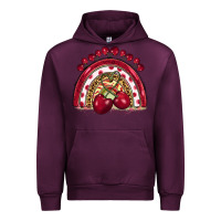 Mauve Wine cherry rainbow Urban Hoodie - BarkalooDesign
