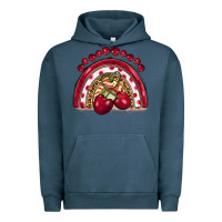 Pigment Midnight Navy cherry rainbow Urban Hoodie - BarkalooDesign
