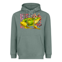 Kiss Me Frog Heavyweight Hoodie | Teevron