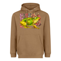 Toasted Coconut kiss me frog Heavyweight Hoodie - RacoonDesign