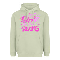 Funny Springboard Diving Quote Diver Gift For Love Girl Heavyweight Hoodie | Teevron
