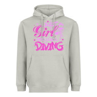 Moon Dust funny springboard diving quote diver gift for love girl Heavyweight Hoodie - lanVoArt