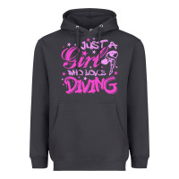 Smoke funny springboard diving quote diver gift for love girl Heavyweight Hoodie - lanVoArt