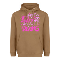 Toasted Coconut funny springboard diving quote diver gift for love girl Heavyweight Hoodie - lanVoArt