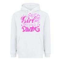 White funny springboard diving quote diver gift for love girl Heavyweight Hoodie - lanVoArt