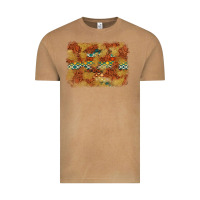 Vintage Camel Aztec Background Pattern Western Vintage Tee - texasbilliewilder
