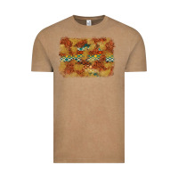 Vintage Coffee Aztec Background Pattern Western Vintage Tee - texasbilliewilder