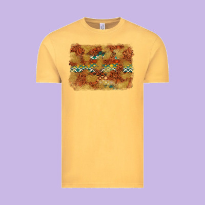 Aztec Background Pattern Western Vintage Tee Designed By Texasbilliewilder