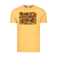 Vintage Mustard Aztec Background Pattern Western Vintage Tee - texasbilliewilder