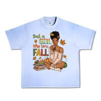 Grape Ice Just a girl who loves Fall afro woman Urban Heavy Tee - NancyCooperArtShop