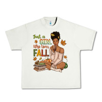 Pistachio Just a girl who loves Fall afro woman Urban Heavy Tee - NancyCooperArtShop