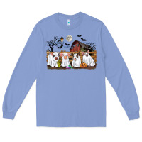 Colony Blue halloween pigs Long Sleeve Tee - CowGirlArtShop
