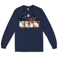 Navy halloween pigs Long Sleeve Tee - CowGirlArtShop