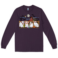 Plum halloween pigs Long Sleeve Tee - CowGirlArtShop