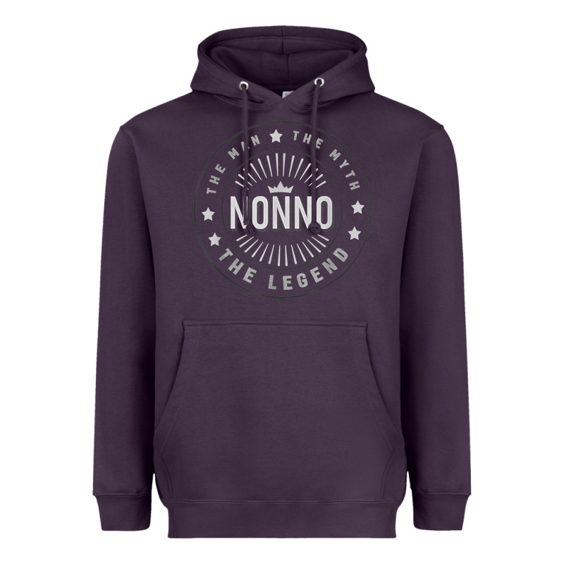 Graphic 365 Nonno The Legend Grandpa Men Funny Gift Heavyweight Hoodie by lanVoArt | Teevron