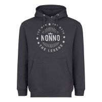 Smoke Graphic 365 Nonno The Legend Grandpa Men Funny Gift Heavyweight Hoodie - lanVoArt