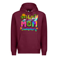 Burgundy mom summer Premium Hoodie - RanaPortraitStore