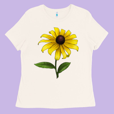 Black Eyed Susan Flower Ladies Tee Designed By Lillyallendesigns