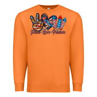Carrot peace love freedom Premium Sweatshirt - RacoonDesign