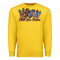 Lemon peace love freedom Premium Sweatshirt - RacoonDesign