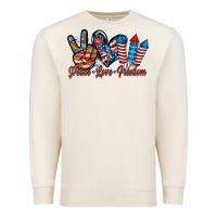 Sandshell peace love freedom Premium Sweatshirt - RacoonDesign
