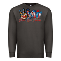 Smoke peace love freedom Premium Sweatshirt - RacoonDesign