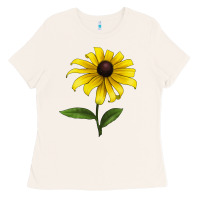 Bone Black Eyed Susan Flower Ladies Tee - LillyAllenDesigns