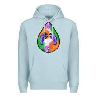 Blue Mist halloween hands teardrop Premium Hoodie - BundleAndBundleShop