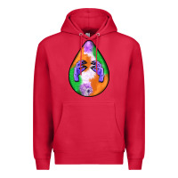 Cardinal halloween hands teardrop Premium Hoodie - BundleAndBundleShop