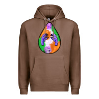 Chestnut halloween hands teardrop Premium Hoodie - BundleAndBundleShop