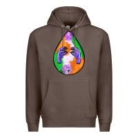 Coffee halloween hands teardrop Premium Hoodie - BundleAndBundleShop
