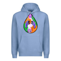 Colony Blue halloween hands teardrop Premium Hoodie - BundleAndBundleShop