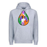 Heather Grey halloween hands teardrop Premium Hoodie - BundleAndBundleShop